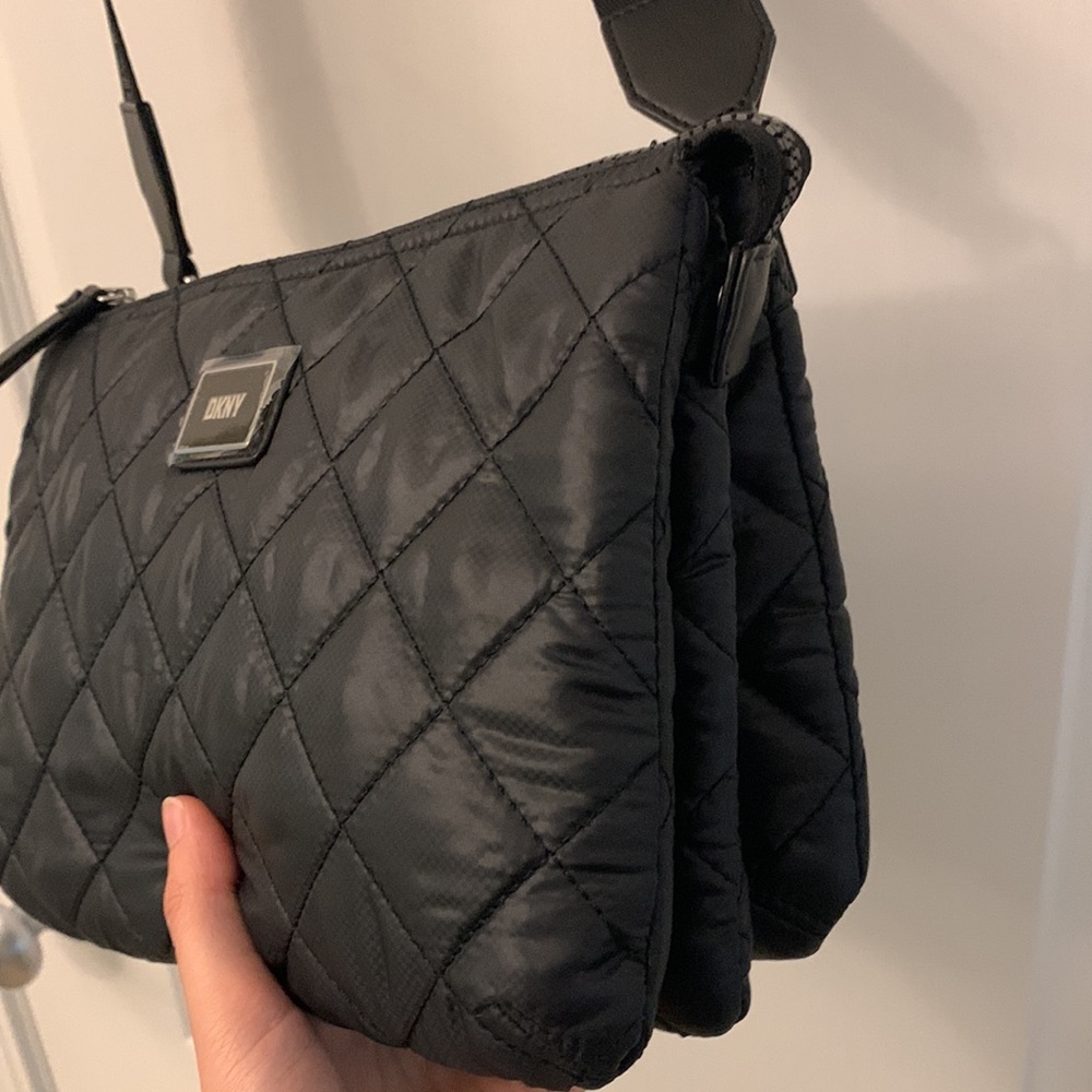DKNY Puffy Quilt Nylon Crossbody - Picture 3 of 17